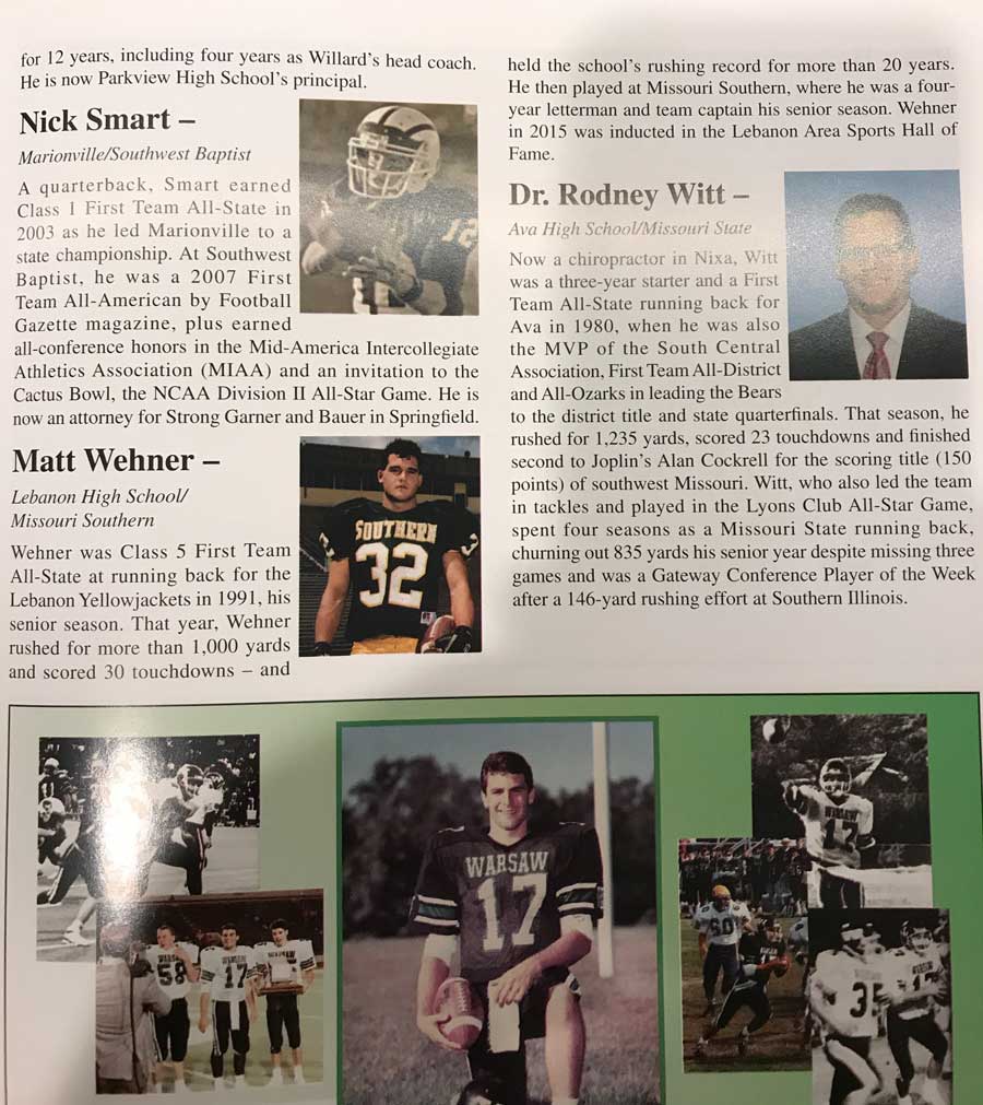 Missouri Sports Hall of Fame Matt Wehner