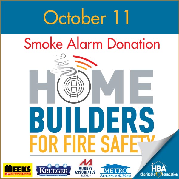 Smoke Alarms Donation sponsors - Meek's, Metro Appliances & More, Krueger HVAC, Murney Associates