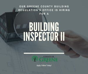 Job Posting Greene County Building Regulations Department